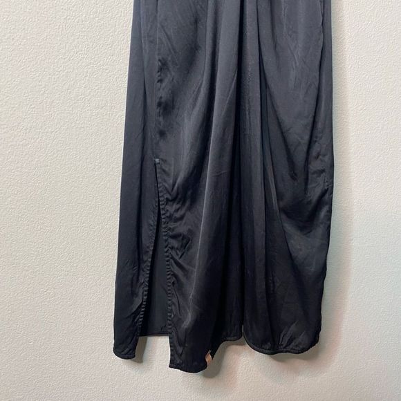 Lunya Washable Silk Slip Dress Black Size L - Picture 6 of 8